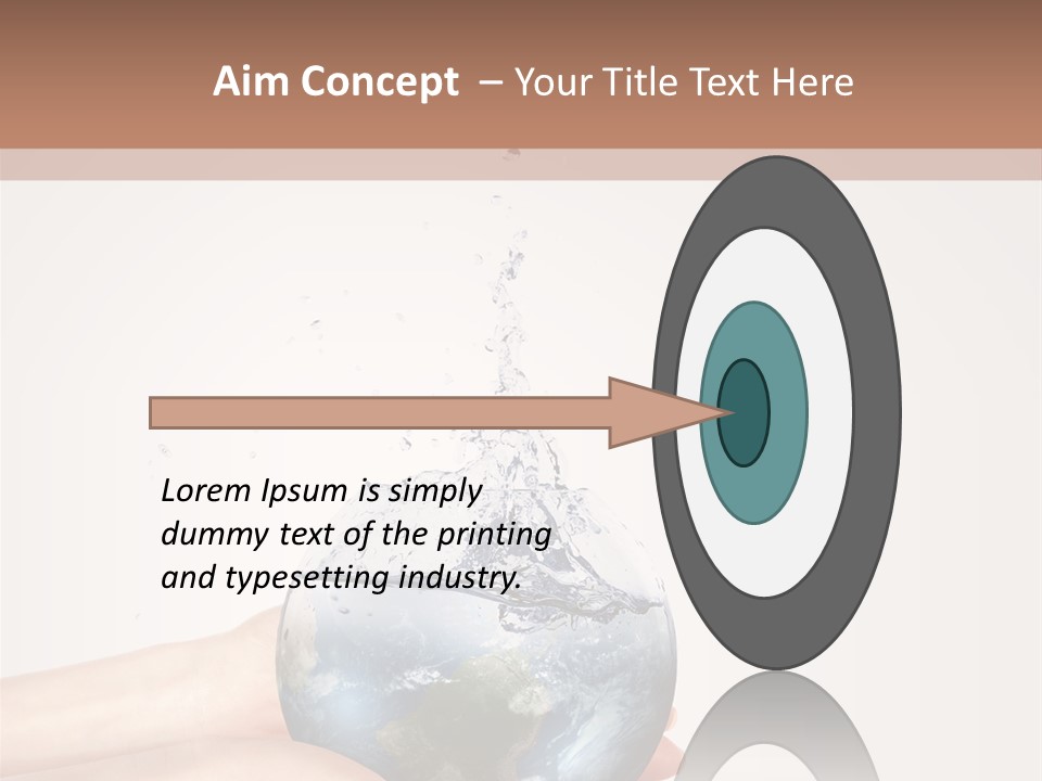 Business Leaf Blue PowerPoint Template