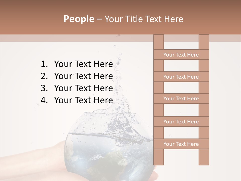 Business Leaf Blue PowerPoint Template