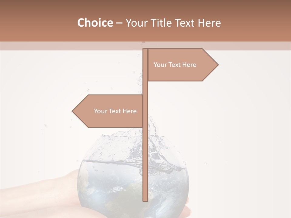 Business Leaf Blue PowerPoint Template