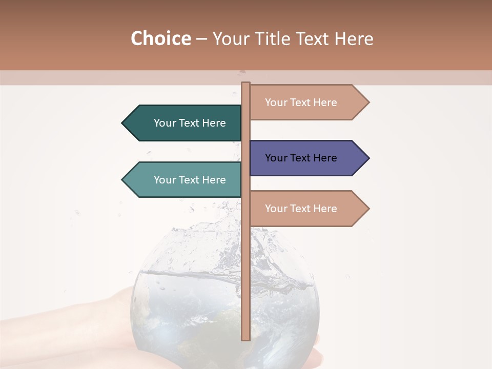 Business Leaf Blue PowerPoint Template