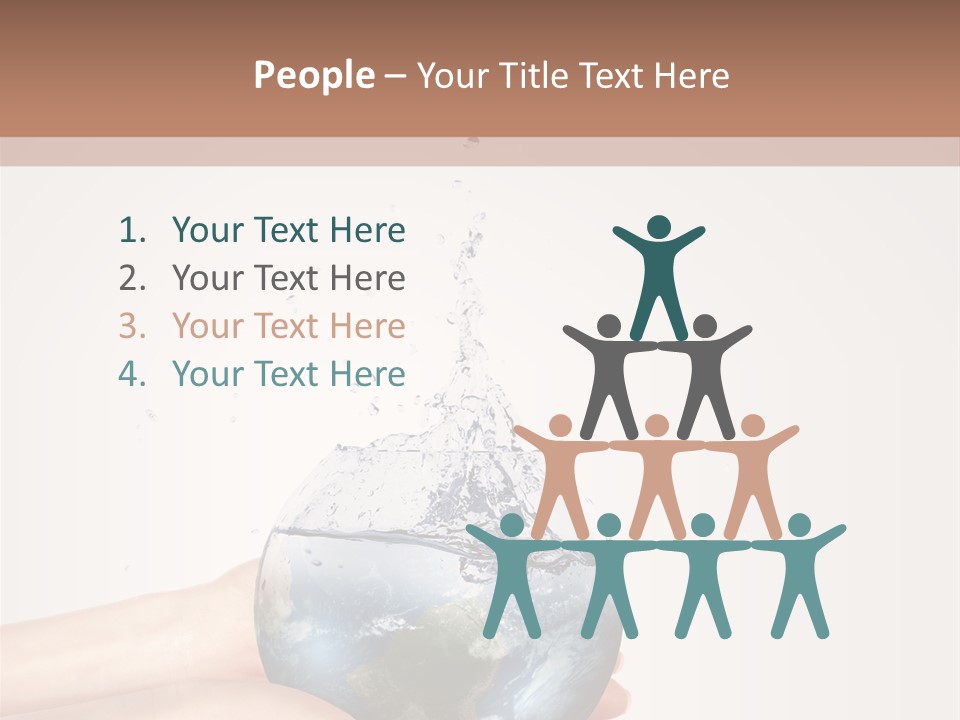 Business Leaf Blue PowerPoint Template