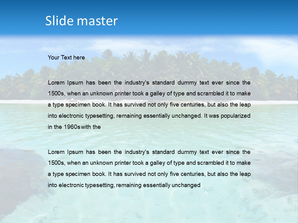 Indian Coastline Shore PowerPoint Template