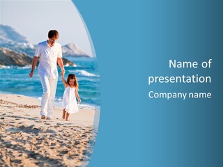 Playing Love Beach PowerPoint Template