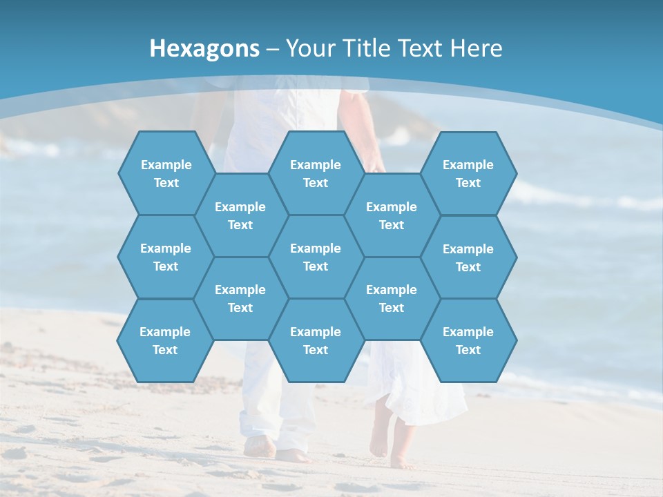 Playing Love Beach PowerPoint Template