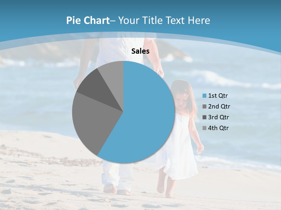 Playing Love Beach PowerPoint Template