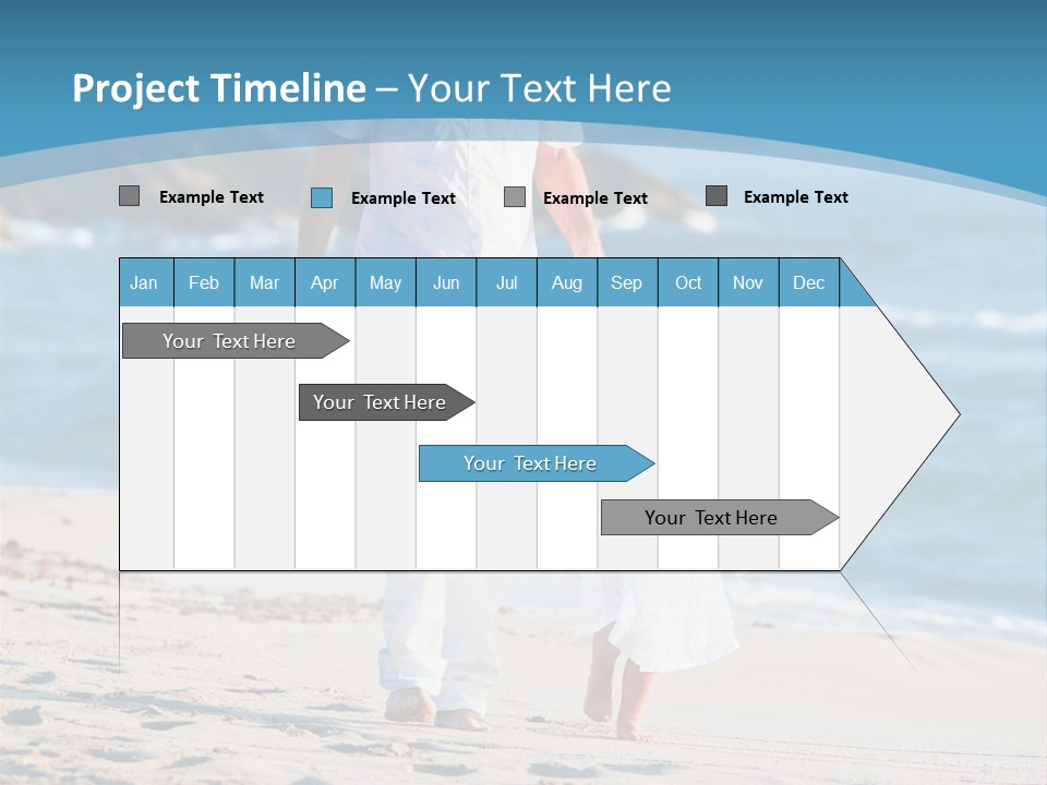Playing Love Beach PowerPoint Template
