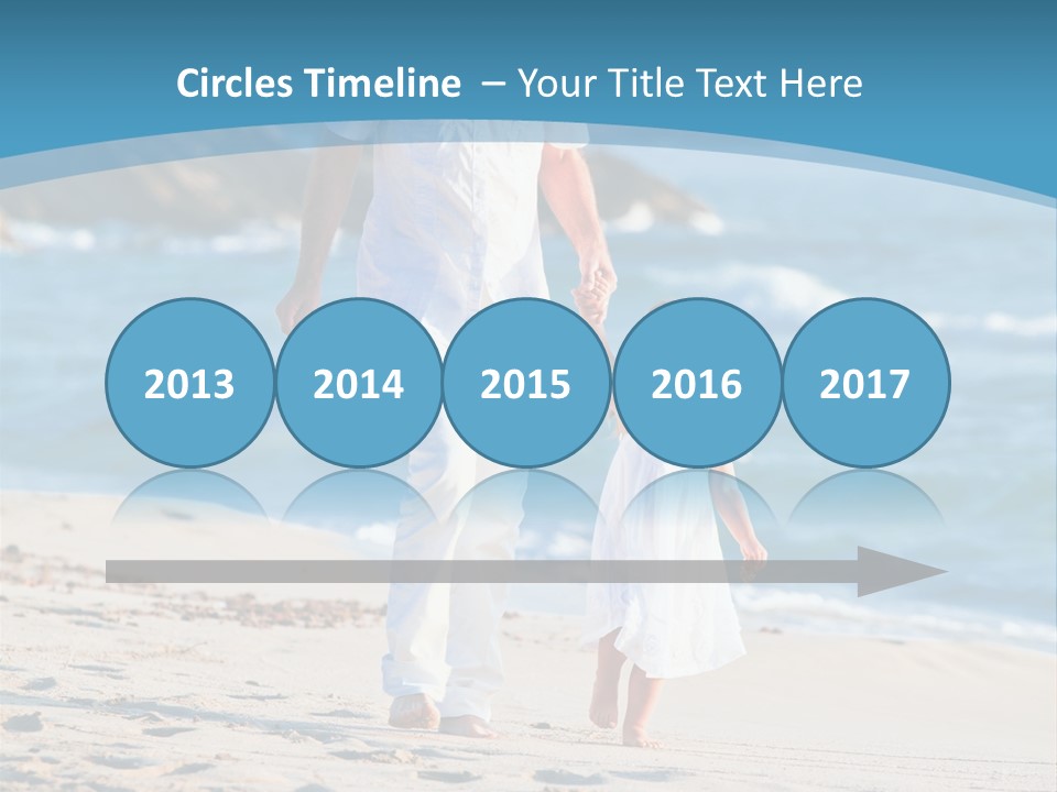 Playing Love Beach PowerPoint Template