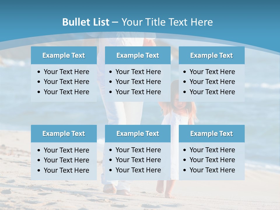 Playing Love Beach PowerPoint Template