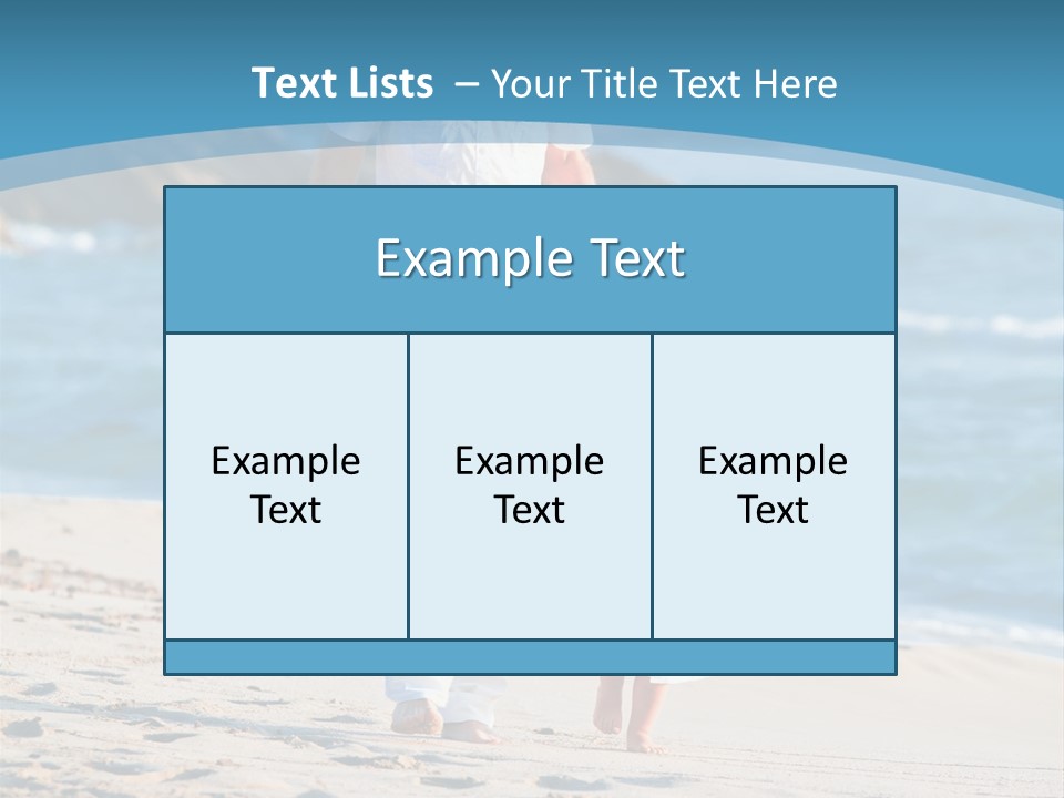 Playing Love Beach PowerPoint Template