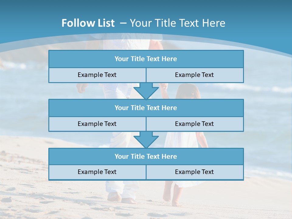 Playing Love Beach PowerPoint Template