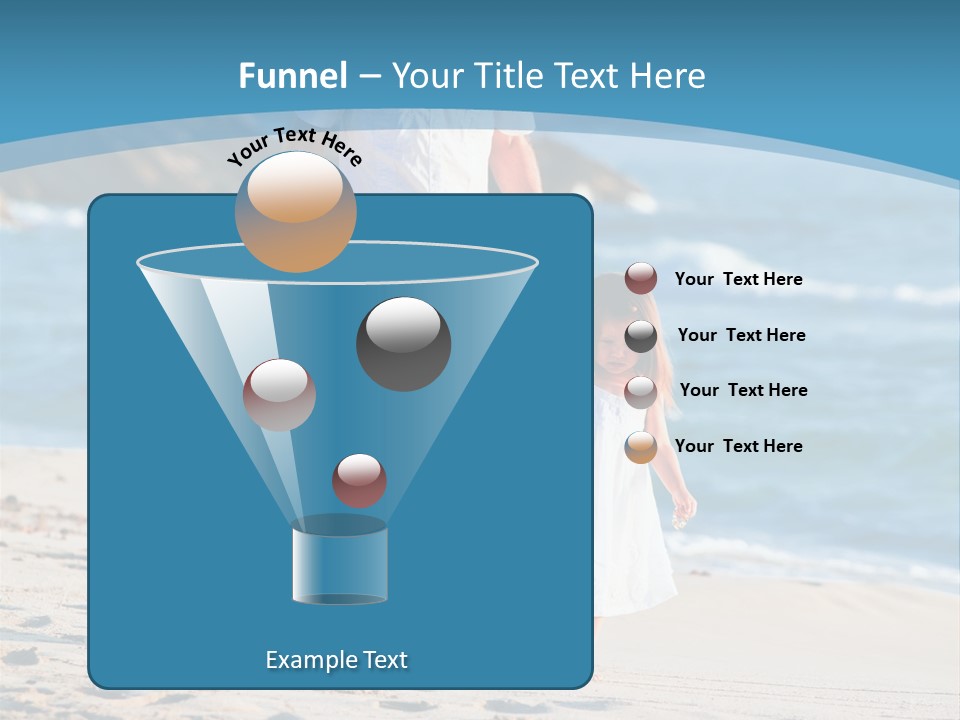 Playing Love Beach PowerPoint Template