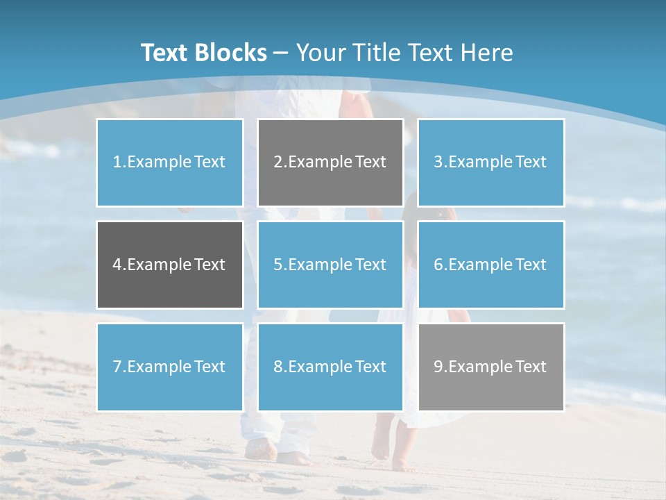 Playing Love Beach PowerPoint Template