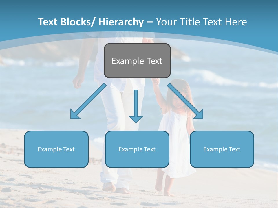 Playing Love Beach PowerPoint Template