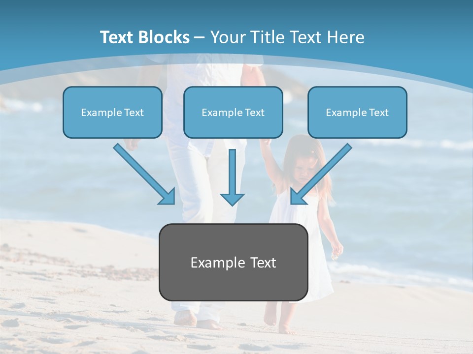 Playing Love Beach PowerPoint Template