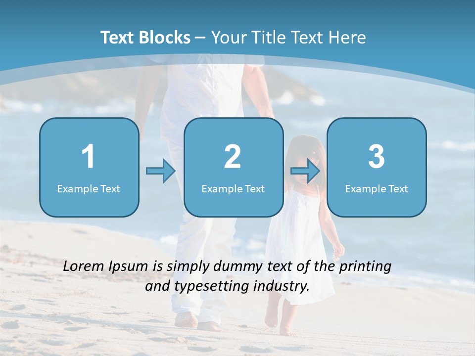 Playing Love Beach PowerPoint Template