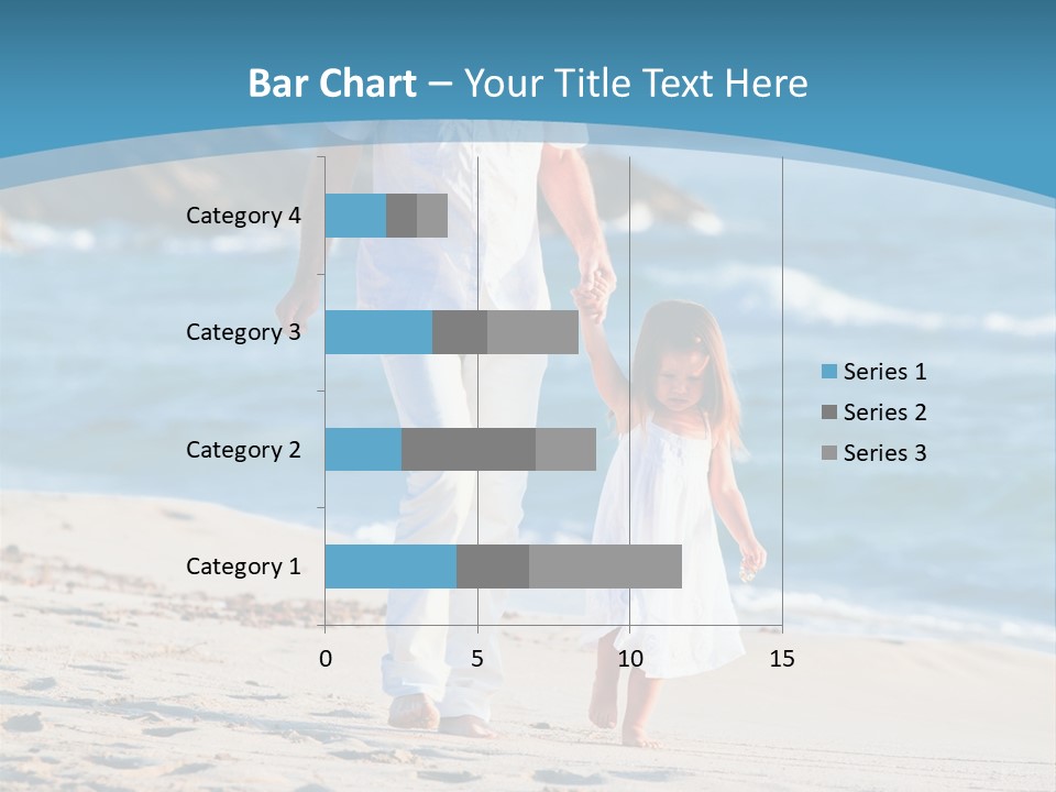Playing Love Beach PowerPoint Template