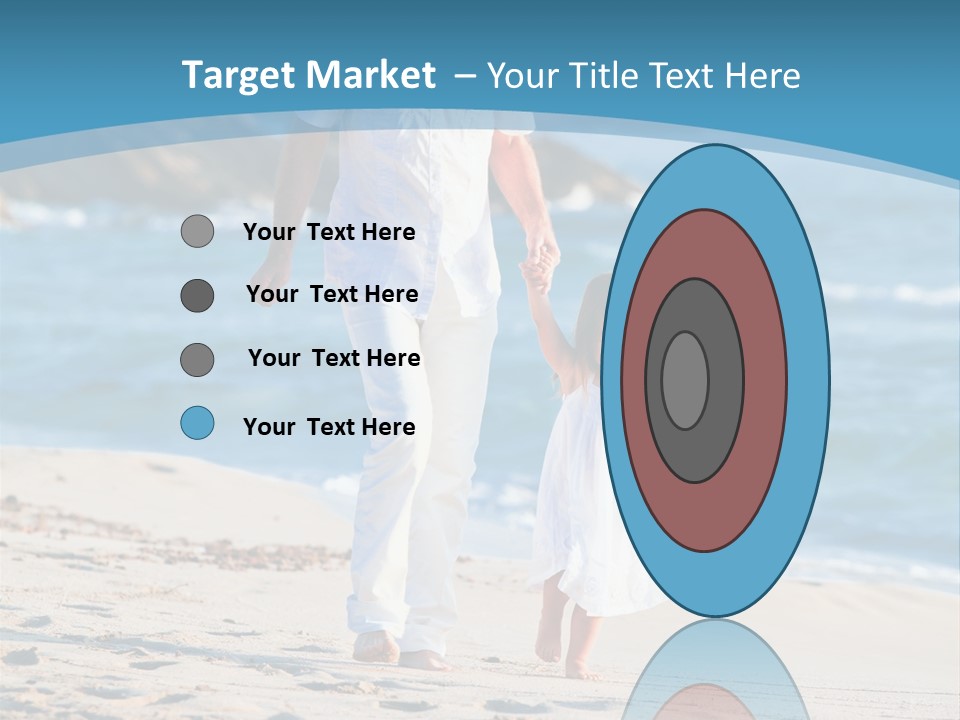 Playing Love Beach PowerPoint Template