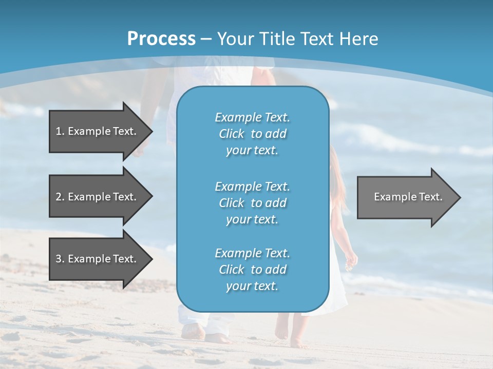 Playing Love Beach PowerPoint Template