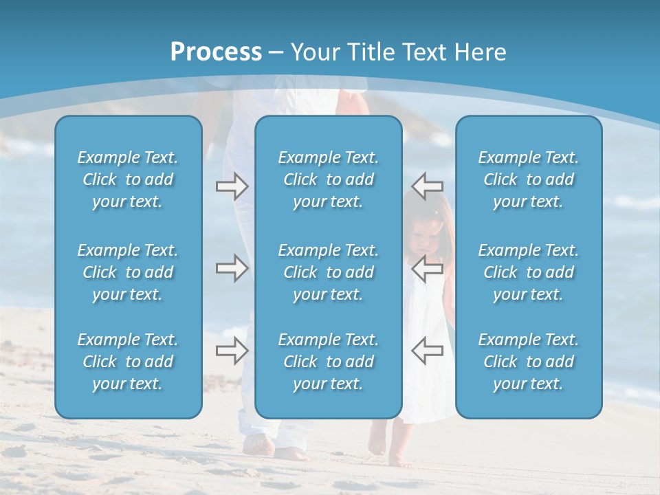 Playing Love Beach PowerPoint Template