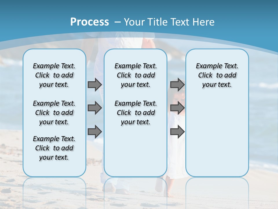 Playing Love Beach PowerPoint Template