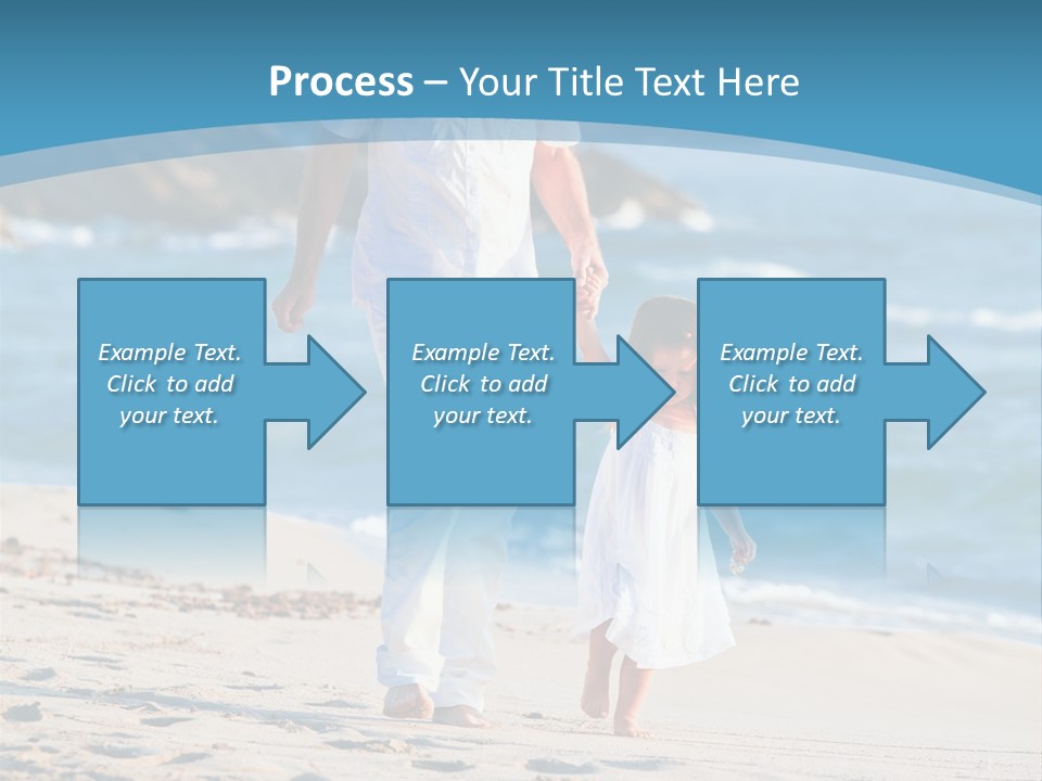 Playing Love Beach PowerPoint Template