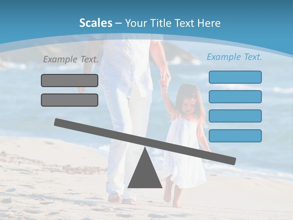 Playing Love Beach PowerPoint Template