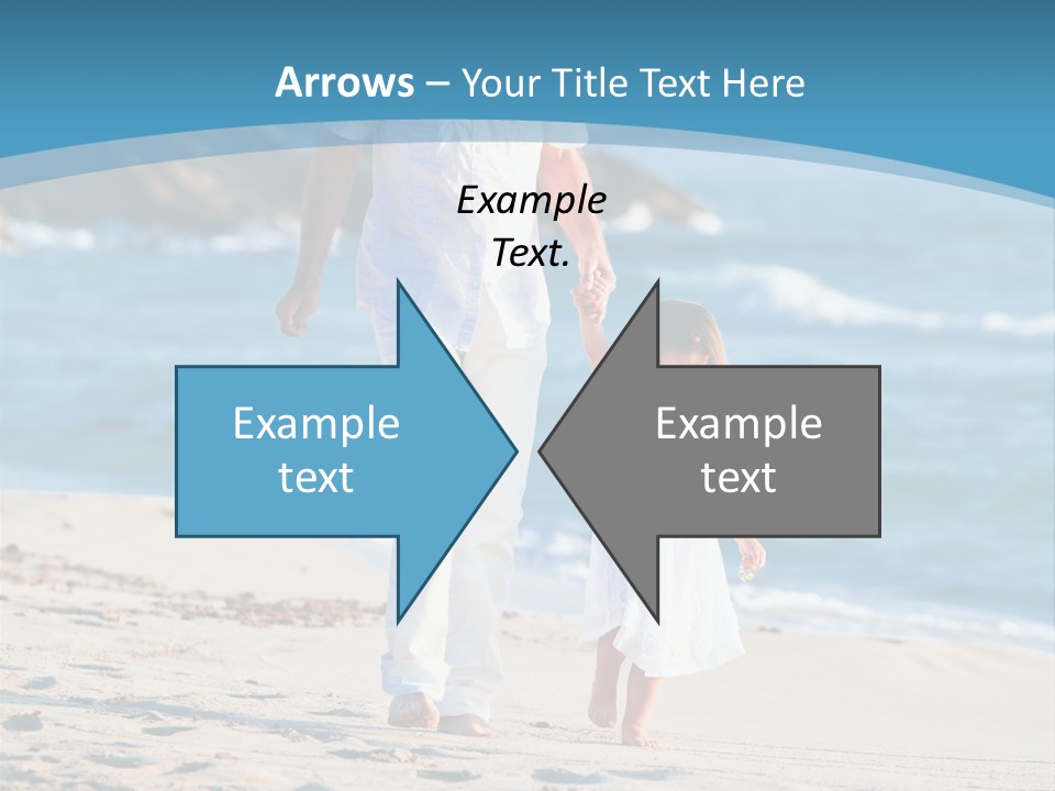 Playing Love Beach PowerPoint Template