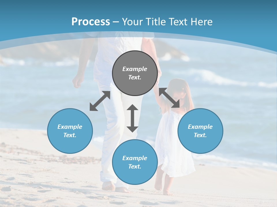 Playing Love Beach PowerPoint Template