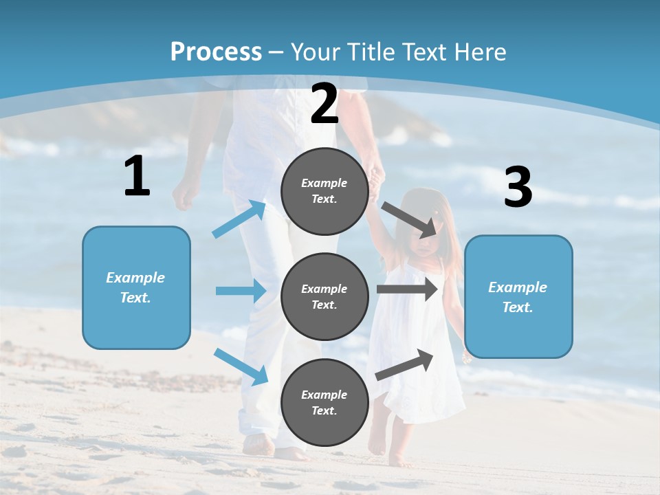 Playing Love Beach PowerPoint Template