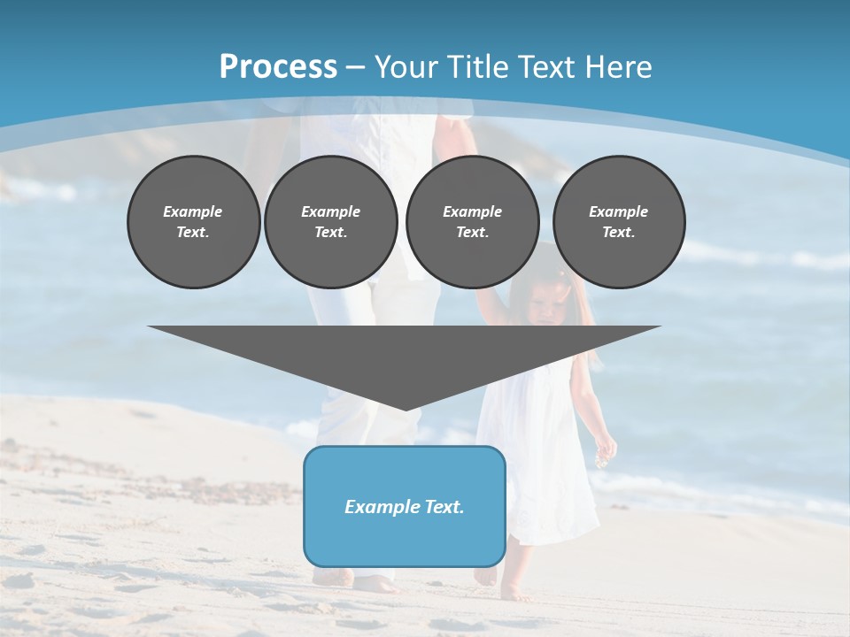 Playing Love Beach PowerPoint Template