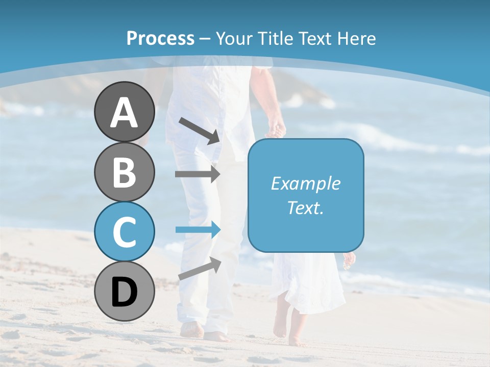 Playing Love Beach PowerPoint Template