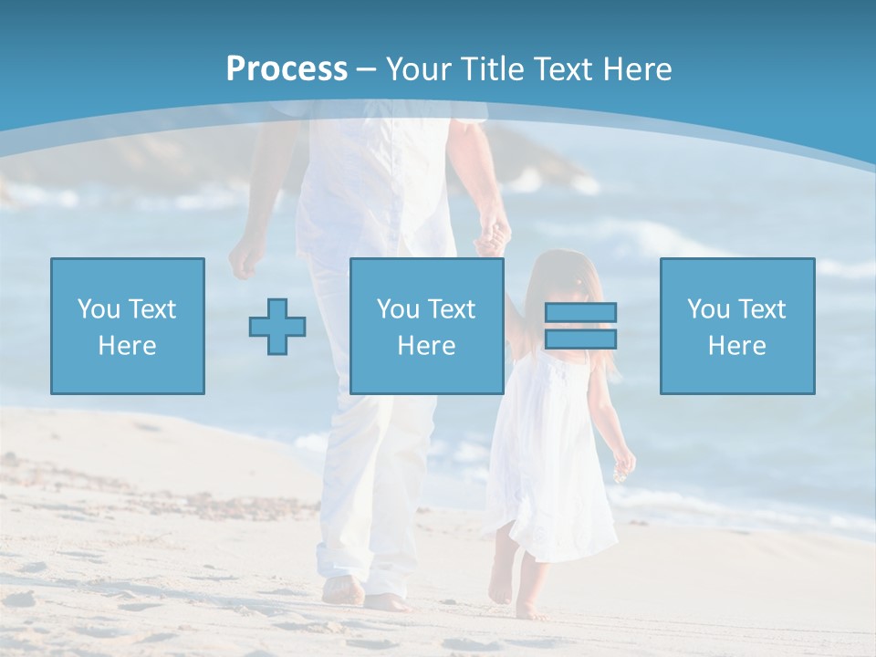 Playing Love Beach PowerPoint Template