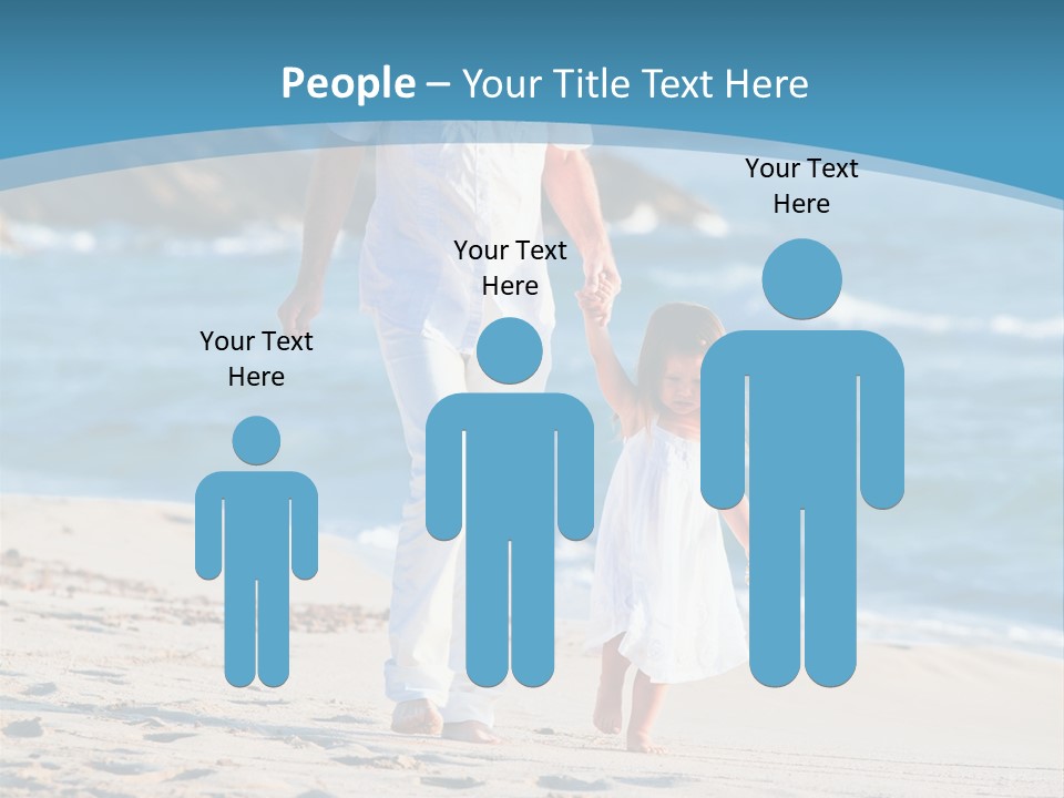 Playing Love Beach PowerPoint Template
