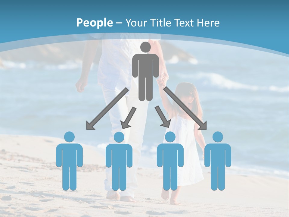 Playing Love Beach PowerPoint Template