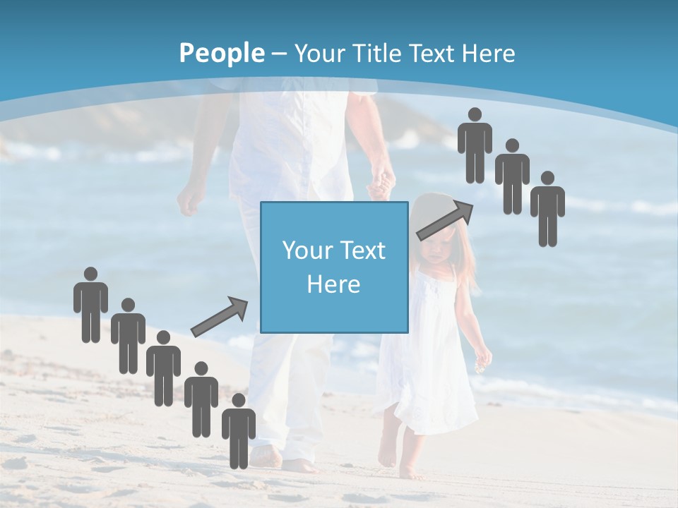 Playing Love Beach PowerPoint Template