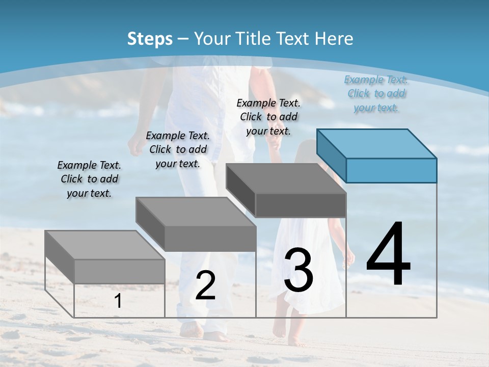 Playing Love Beach PowerPoint Template