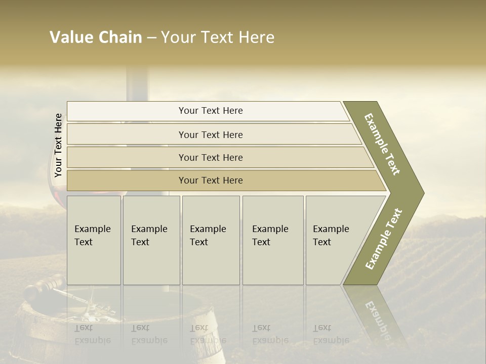 Still Life Bottle Wine Bottle PowerPoint Template