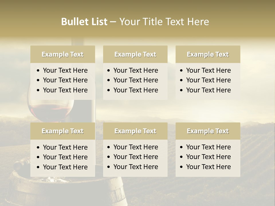 Still Life Bottle Wine Bottle PowerPoint Template