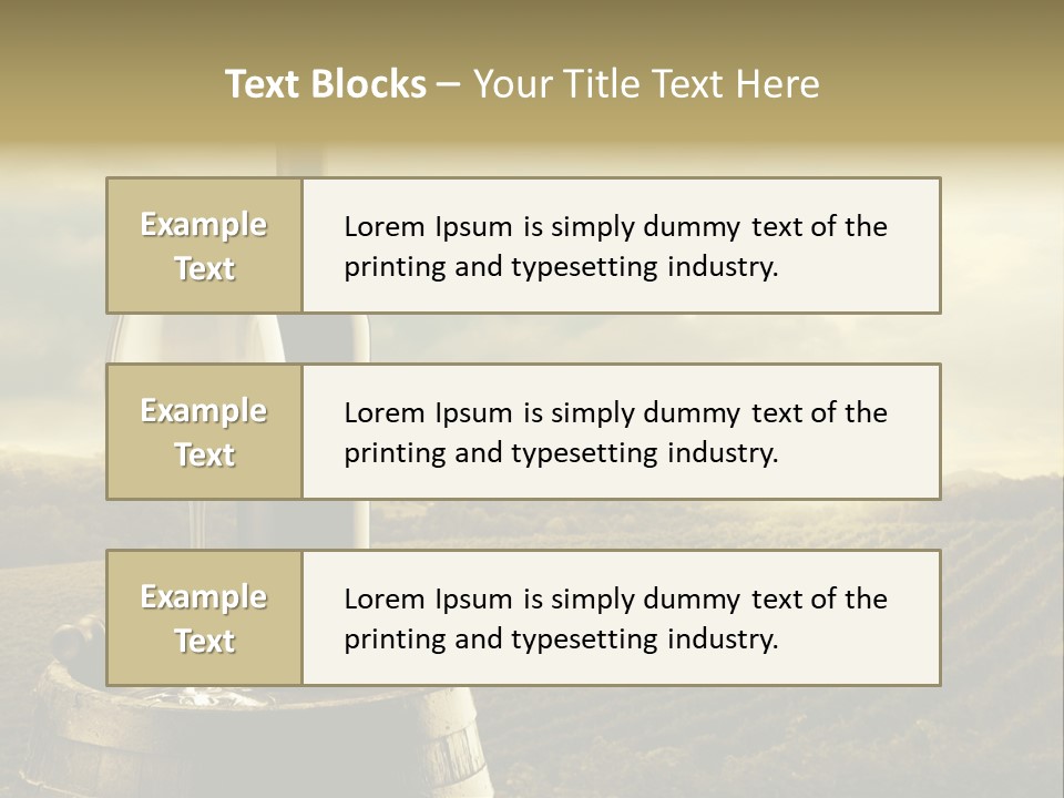 Still Life Bottle Wine Bottle PowerPoint Template