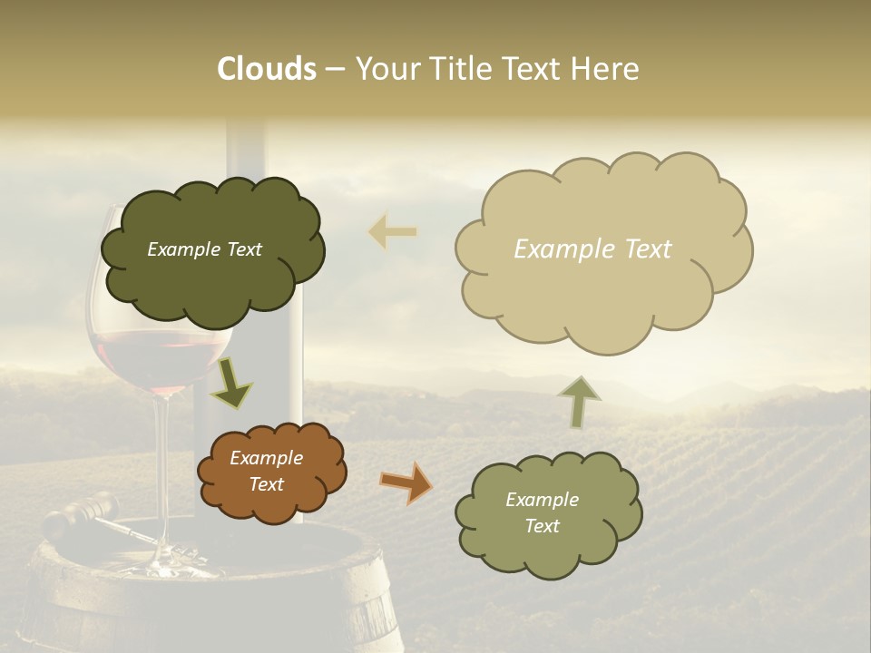 Still Life Bottle Wine Bottle PowerPoint Template