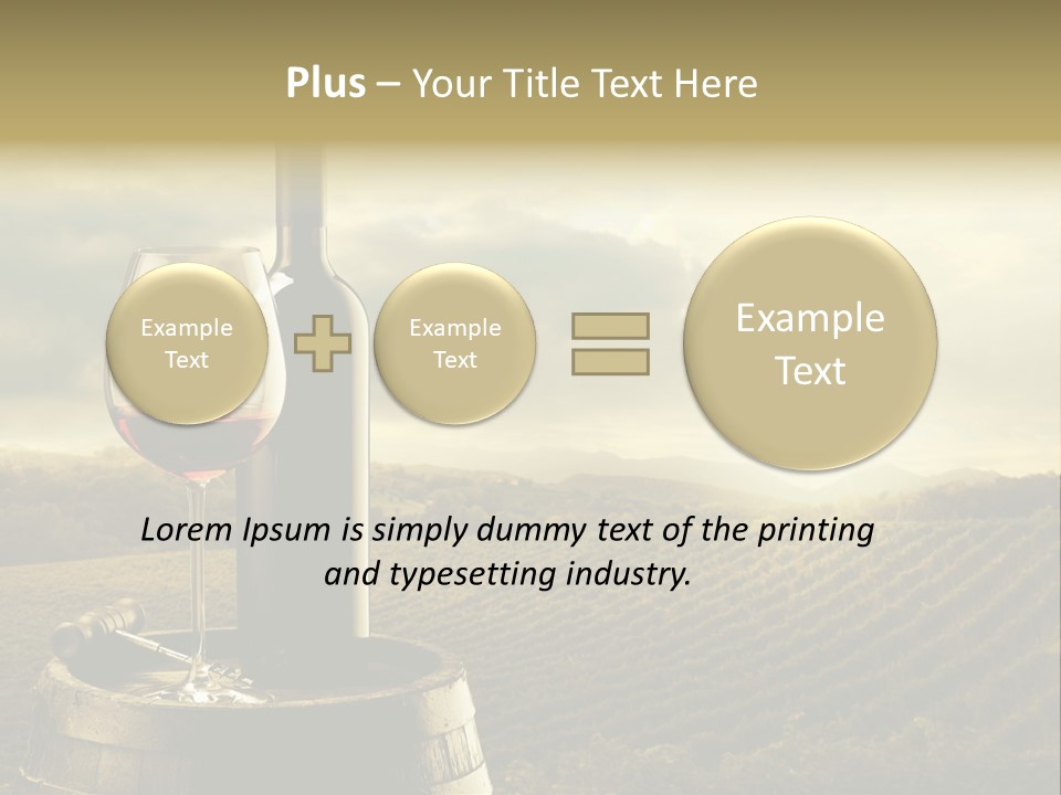 Still Life Bottle Wine Bottle PowerPoint Template