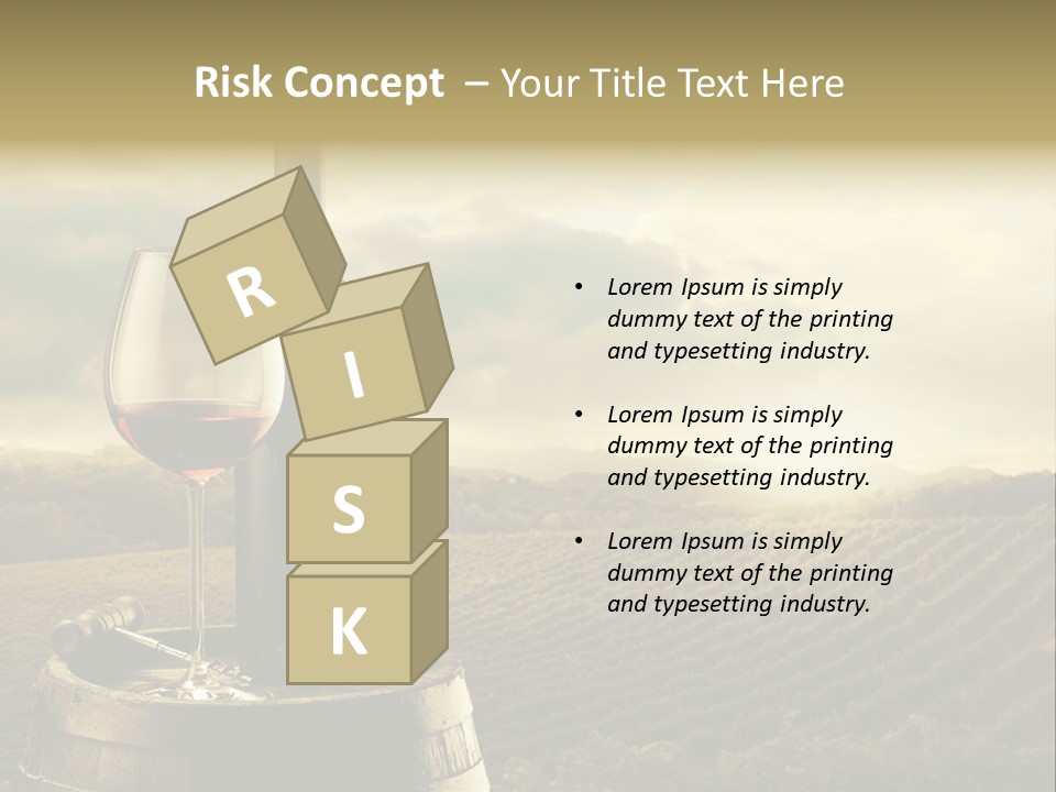 Still Life Bottle Wine Bottle PowerPoint Template