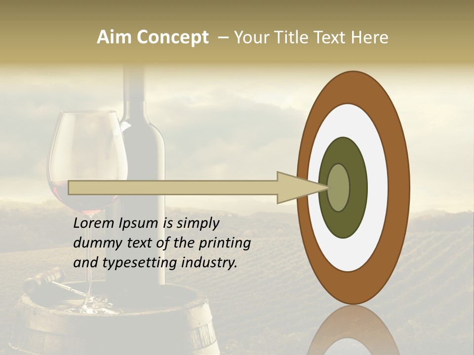 Still Life Bottle Wine Bottle PowerPoint Template