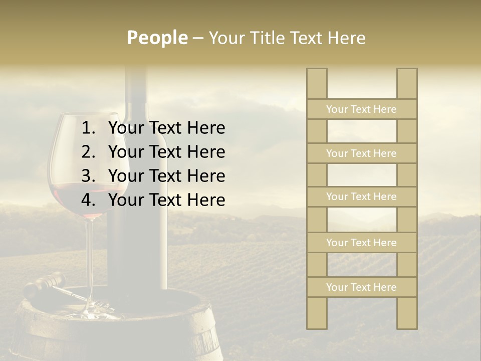 Still Life Bottle Wine Bottle PowerPoint Template