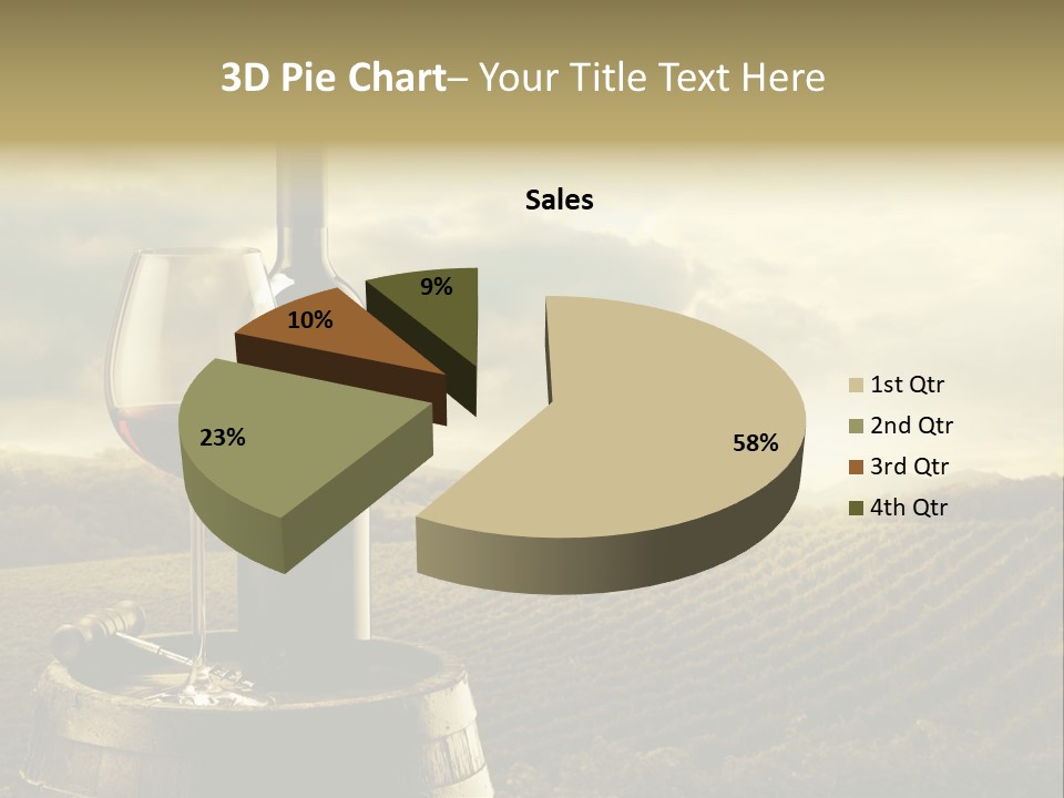 Still Life Bottle Wine Bottle PowerPoint Template