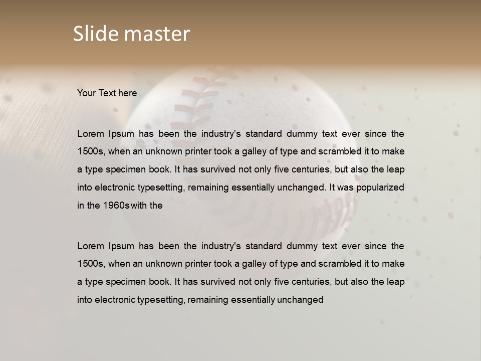 Chair Office Toon PowerPoint Template