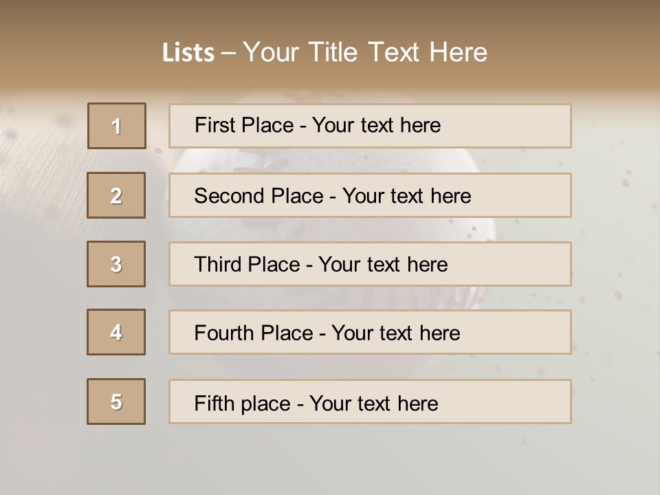 Chair Office Toon PowerPoint Template