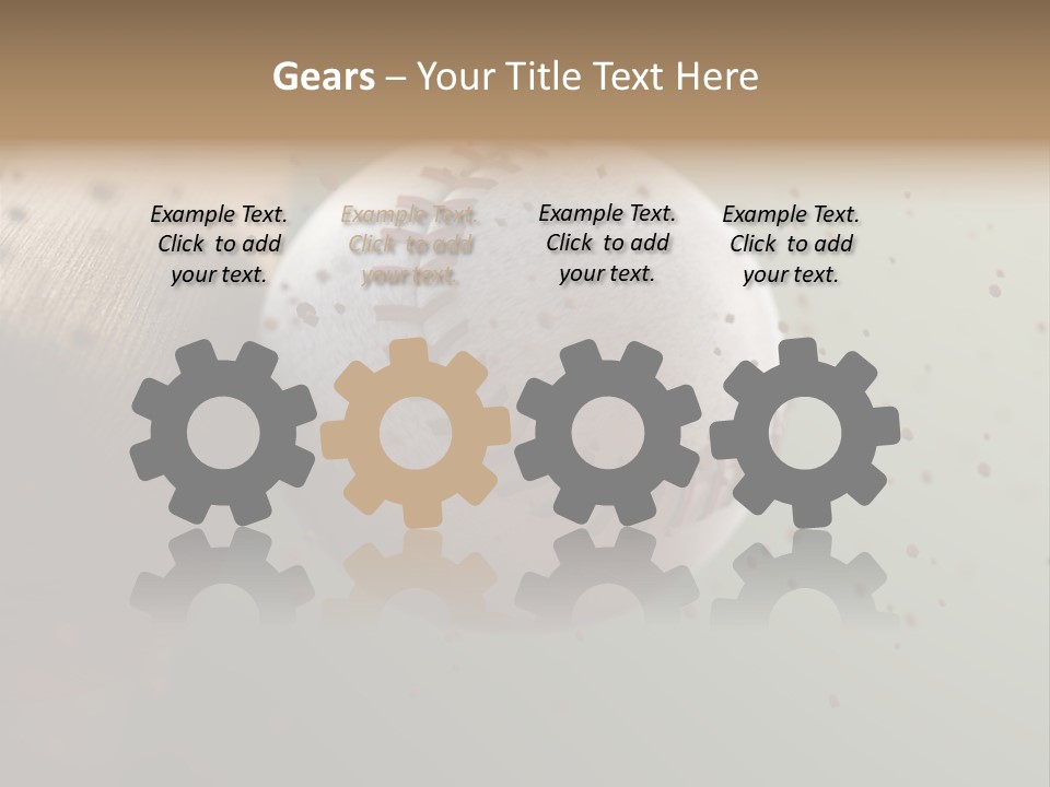 Chair Office Toon PowerPoint Template