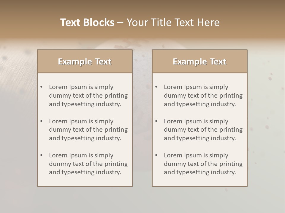 Chair Office Toon PowerPoint Template