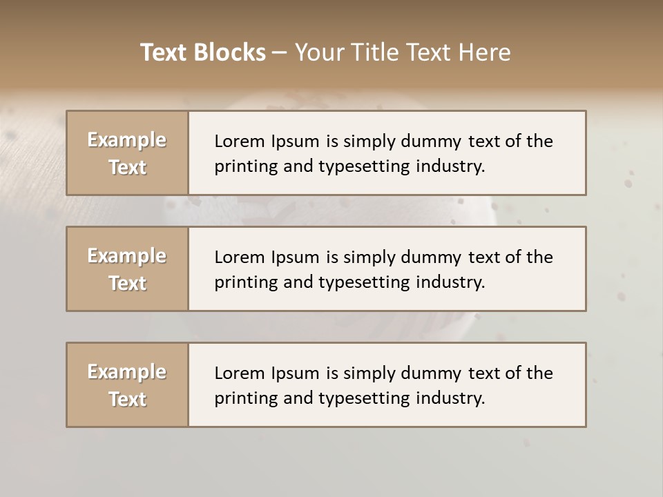 Chair Office Toon PowerPoint Template